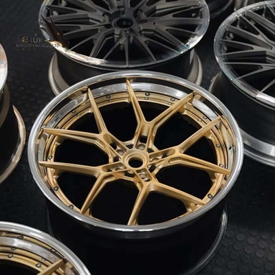 Подгонянное роскошное Monoblock 2 части 3 выкованные частями колеса сплава для верхнего сегмента выковало гоночные автомобили колес