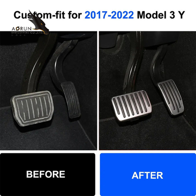 Педаль акселератора тормоза представления для модели 3/Y Tesla аксессуары автомобиля опорных площадок педали в -2022 ног 2Pcs